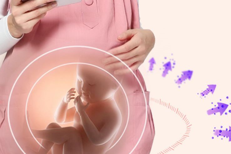 婧麒防辐射服保护下的健康胎儿